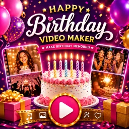 Happy Birthday Video Maker 图标